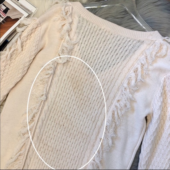Tularosa Fringe Oversized Fringe Sweater Small - Picture 7 of 8